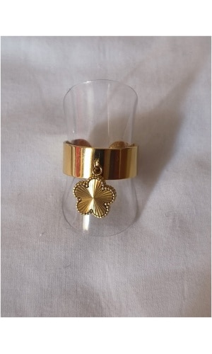 Bague breloque fleur