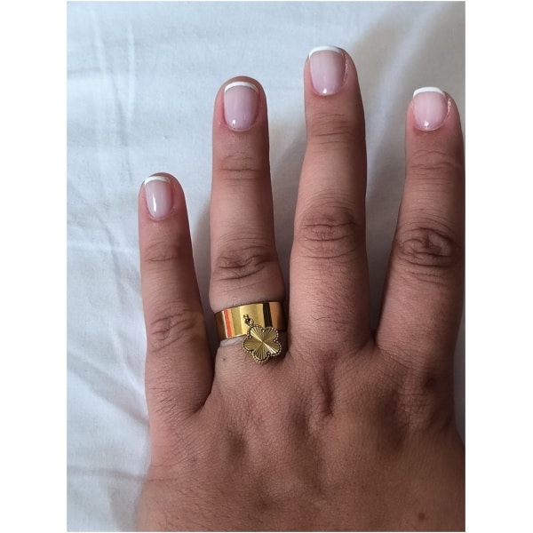 Bague breloque fleur