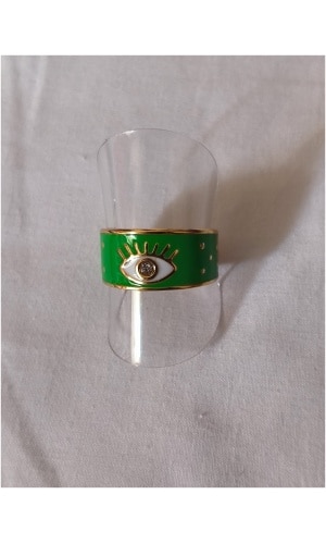 Bague oeil verte
