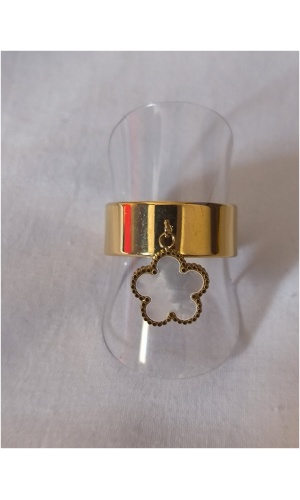 Bague breloque fleur