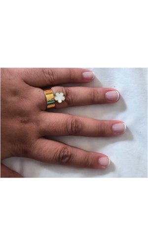 Bague breloque fleur