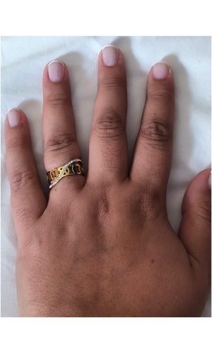 Bague petit maillon diam's