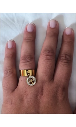 Bague pendentif arbre de vie