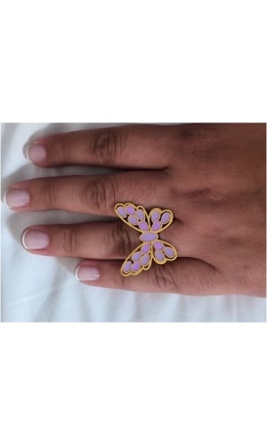 Bague papillon violette 🦋