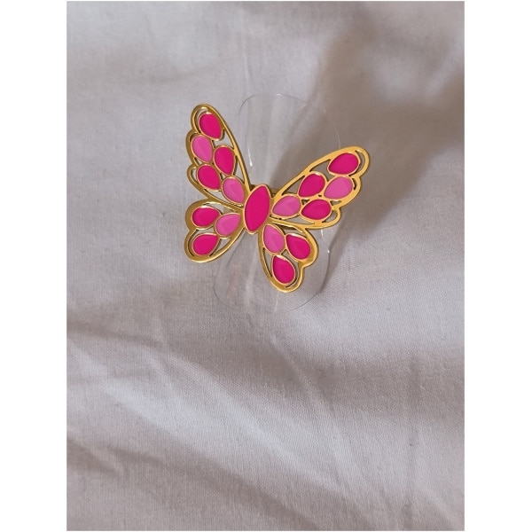 Bague papillon rose 🦋