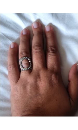 Bague cercle de diams