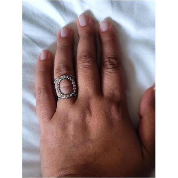Bague cercle de diams