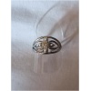 Bague losange perlé