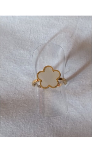 Bague fleur nacré