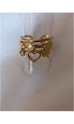 Bague breloque coeur