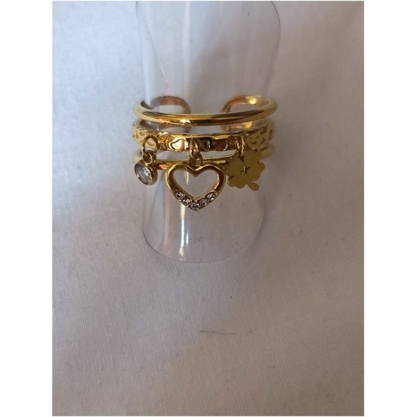 Bague breloque coeur