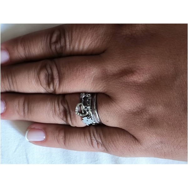 Bague breloque coeur