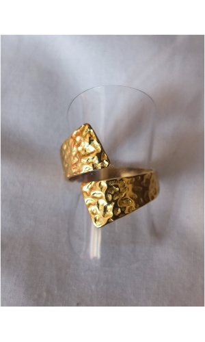 Bague martelé