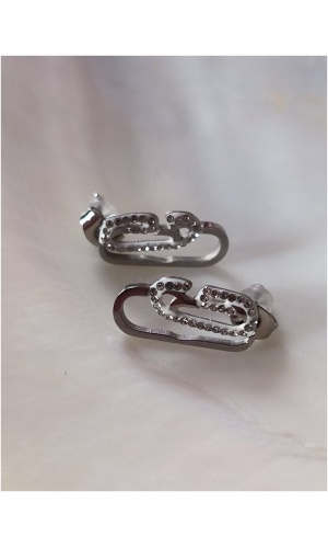 Boucle d'oreille "Double trombone"
