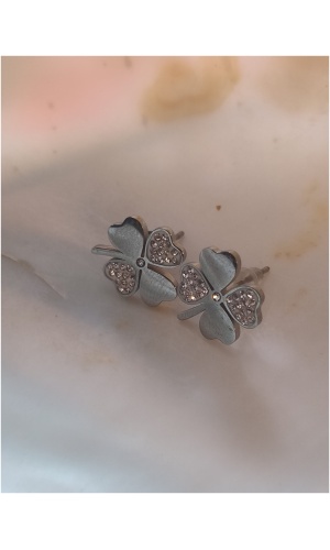 Boucle d'oreille "Trèfle"