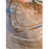 Collier double chaine multi oeil