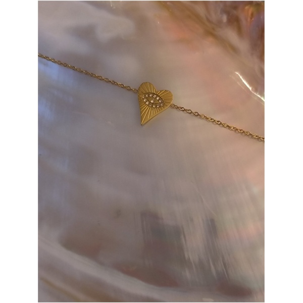 Bracelet coeur oeil