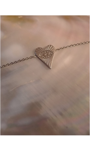 Bracelet coeur oeil