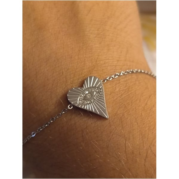 Bracelet coeur oeil