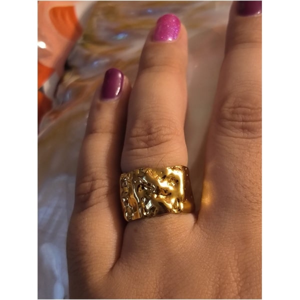 Bague martelé