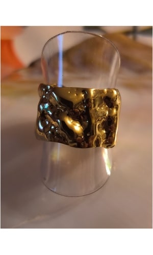 Bague martelé