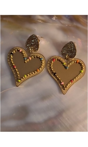 Boucle d'oreille coeur