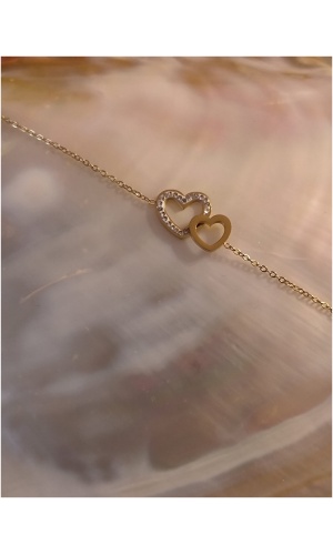 Bracelet 2 coeur