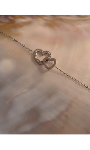 Bracelet 2 coeur