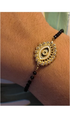Bracelet oeil perlé