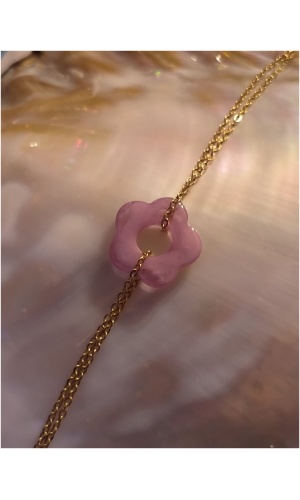 Bracelet fleur volet
