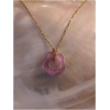 Bracelet fleur rose fushia