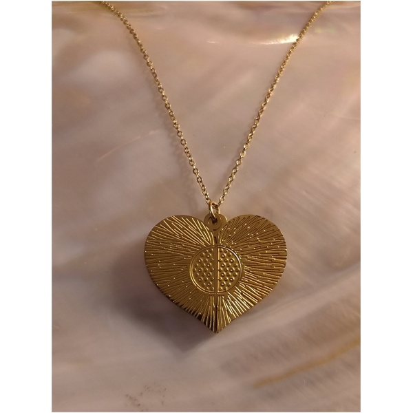 Collier 2 coeur qui s ouvre