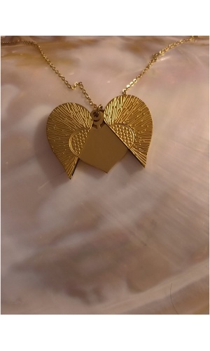 Collier 2 coeur qui s ouvre