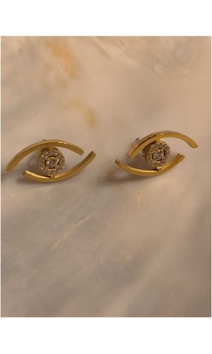 Boucle d'oreille oeil
