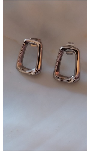 Boucle d'oreille carré