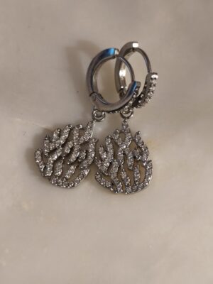 Boucle d'oreille créole nahman diams