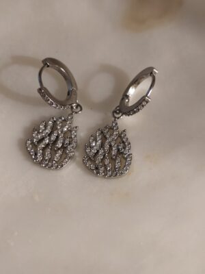 Boucle d'oreille créole nahman diams