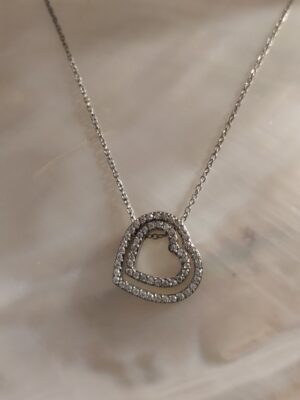 Collier Double Coeur