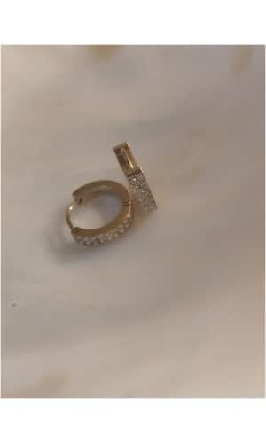 Boucle d'oreille créole diams