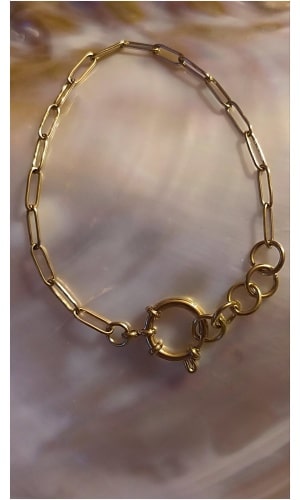 Bracelet fermoir rond pour charm