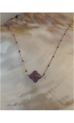 Collier pépite perle