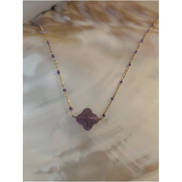 Collier pépite perle