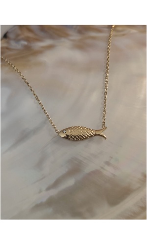 Collier poisson p'tit diams