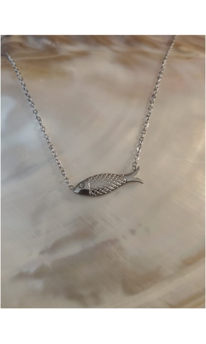 Collier poisson p'tit diams