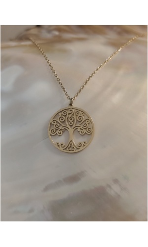 Collier arbre de vie tourbillon