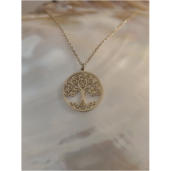 Collier arbre de vie tourbillon