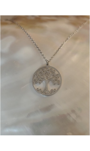 Collier arbre de vie tourbillon