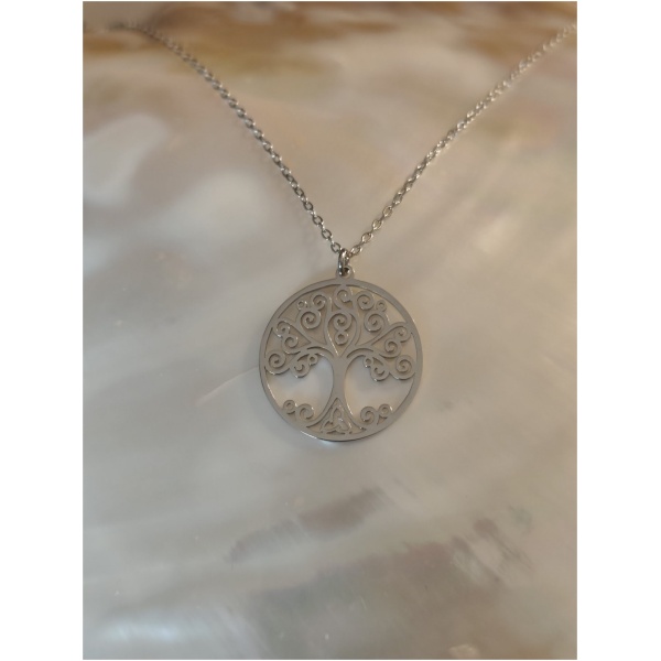 Collier arbre de vie tourbillon