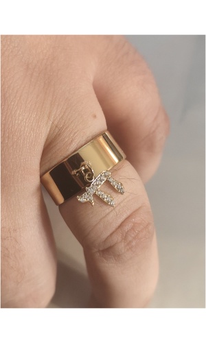 Bague Hai breloque diams