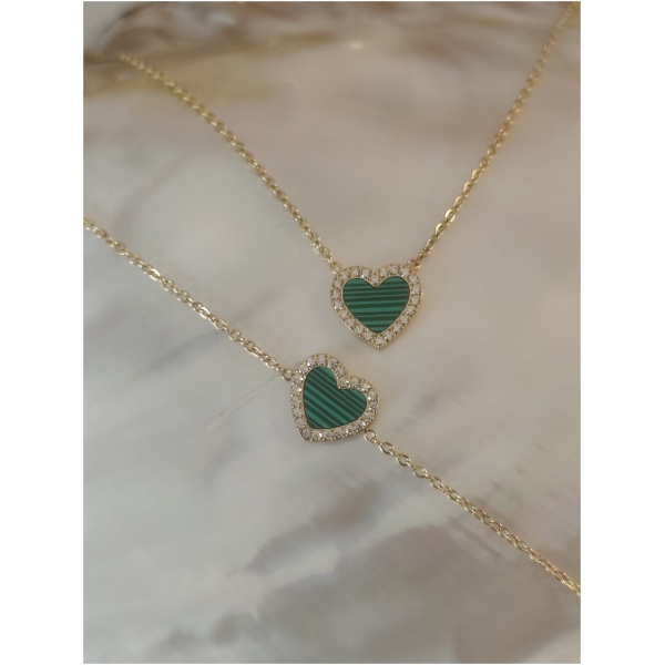 Parure coeur diams